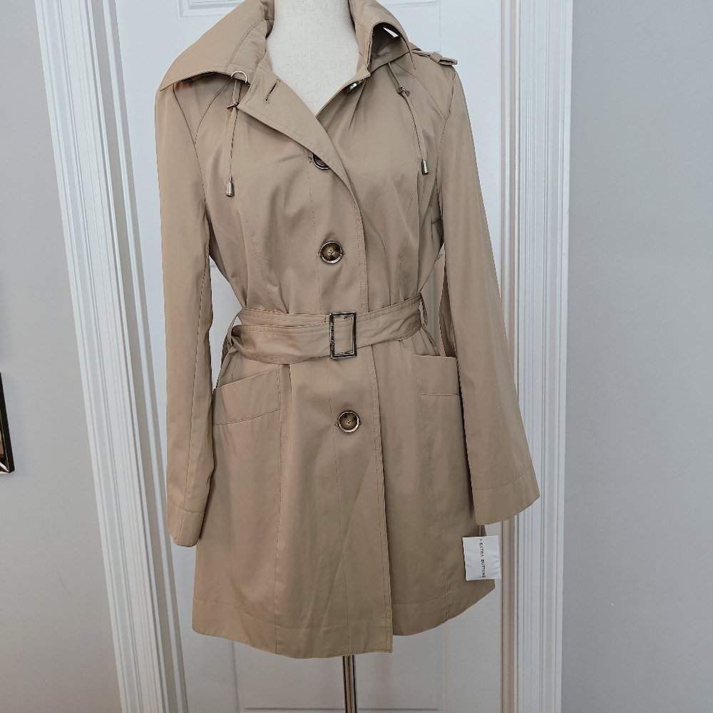 Michael Kors women trench coat size M - Picture 2 of 7